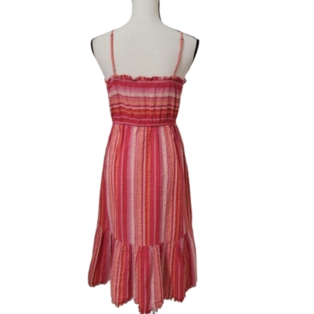 Greylin Size Xs Midi Length Sundress, Fringed Hem… - image 4